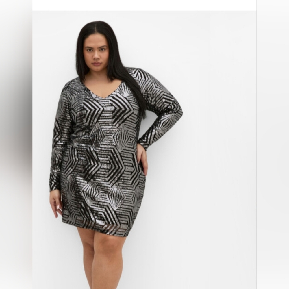 NWT City Chic Plus Size Sequin Dress